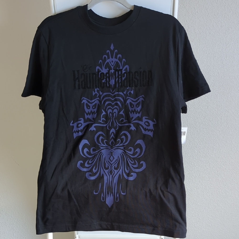 New Disney Black and Purple Small Haunted Mansion Tee Wallpaper